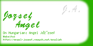 jozsef angel business card